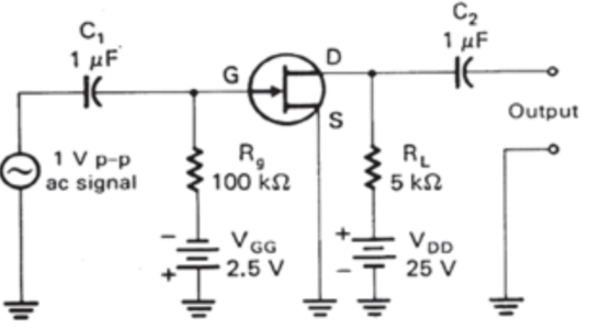 JEFT Amplifier Operation - Circuit Diagram